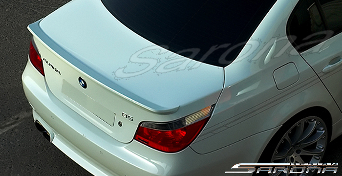 Custom BMW 5 Series  Sedan Trunk Wing (2004 - 2010) - $320.00 (Part #BM-073-TW)